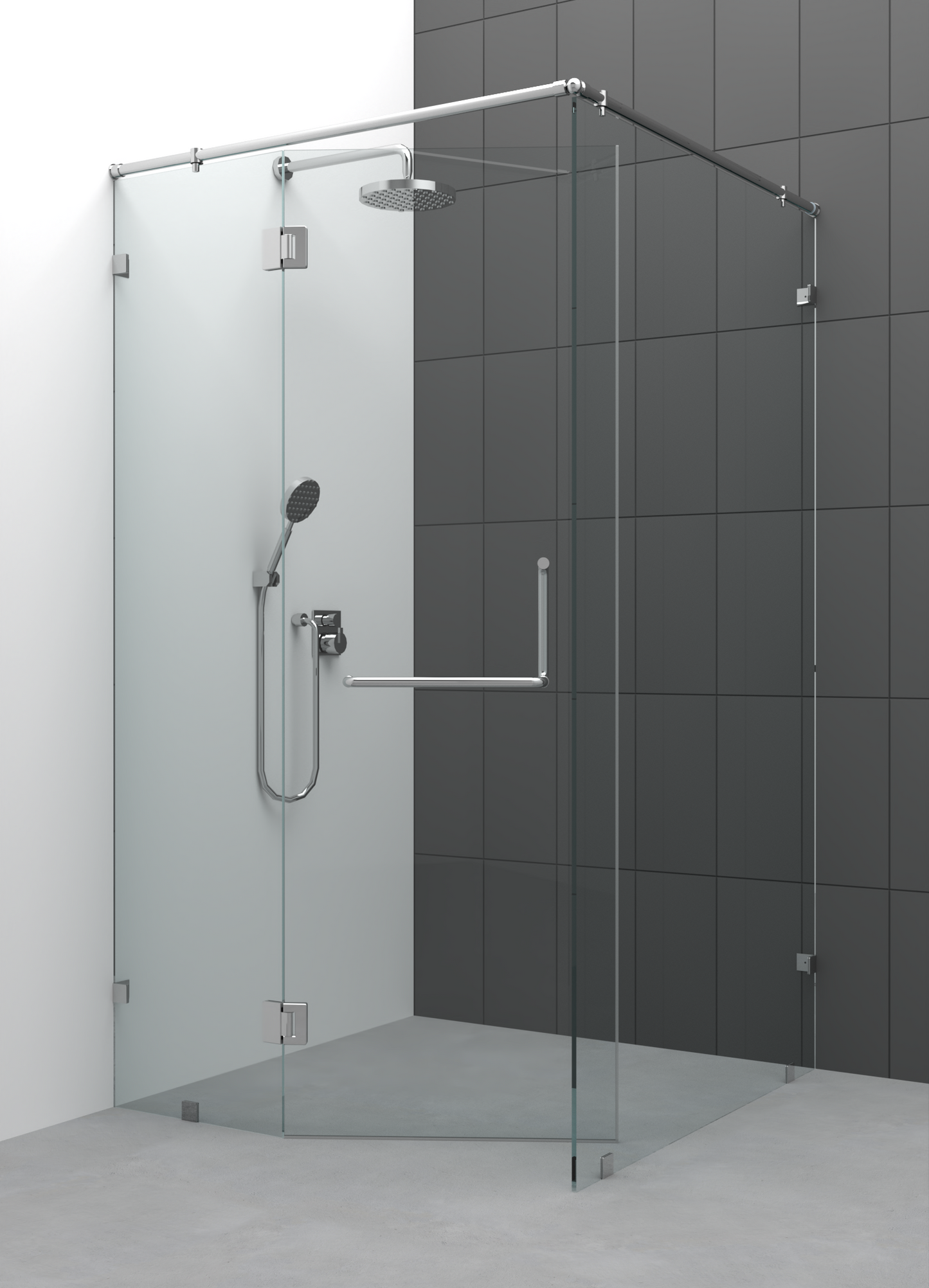 Aura 90 Frameless Shower Cubicle