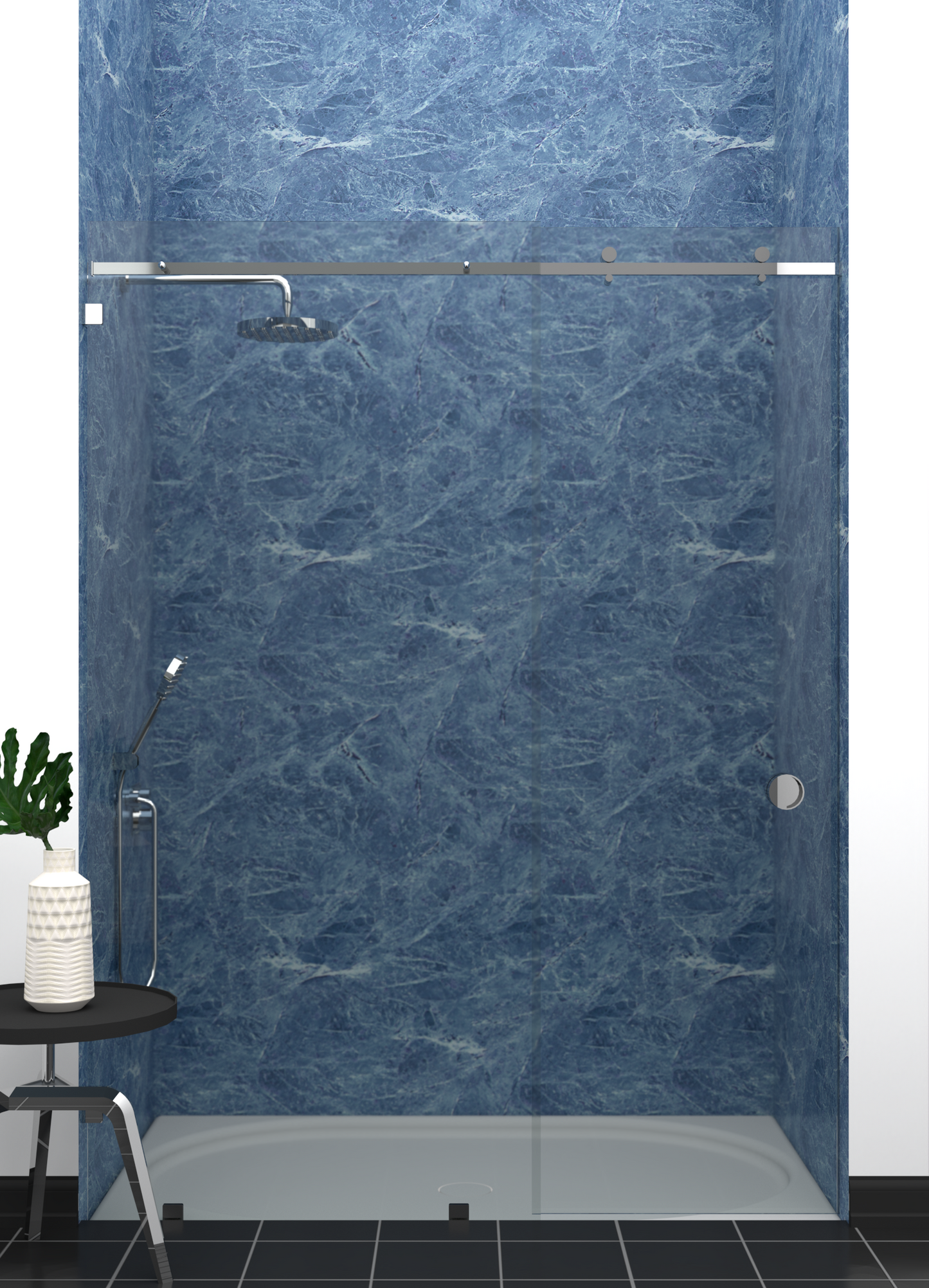 Aura Slide Frameless Shower Enclosure