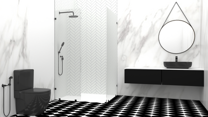 Noir Double Edge Shower Screen