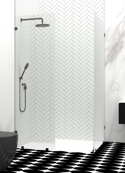 Noir Double Edge Shower Screen