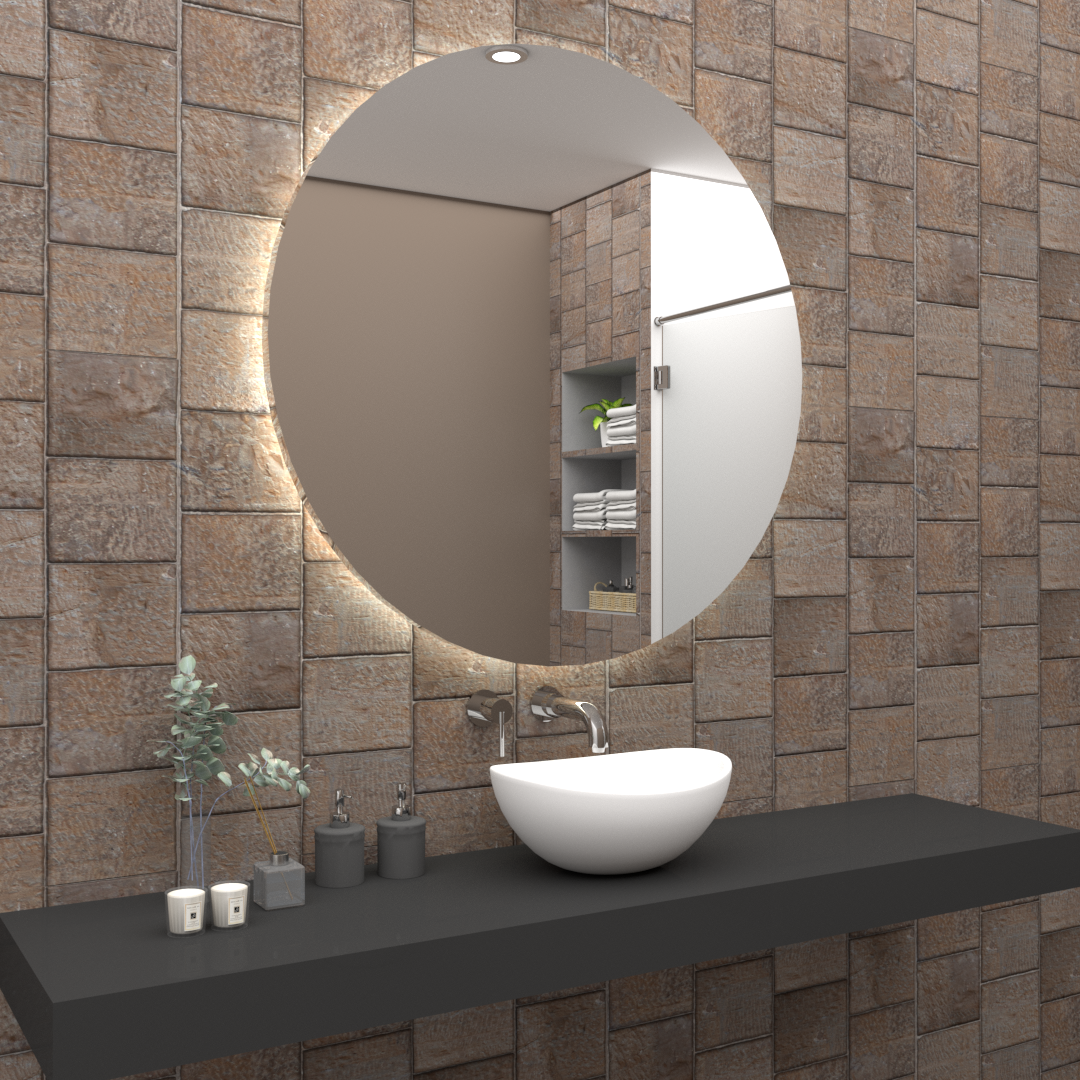 Frameless Mirrors - Round