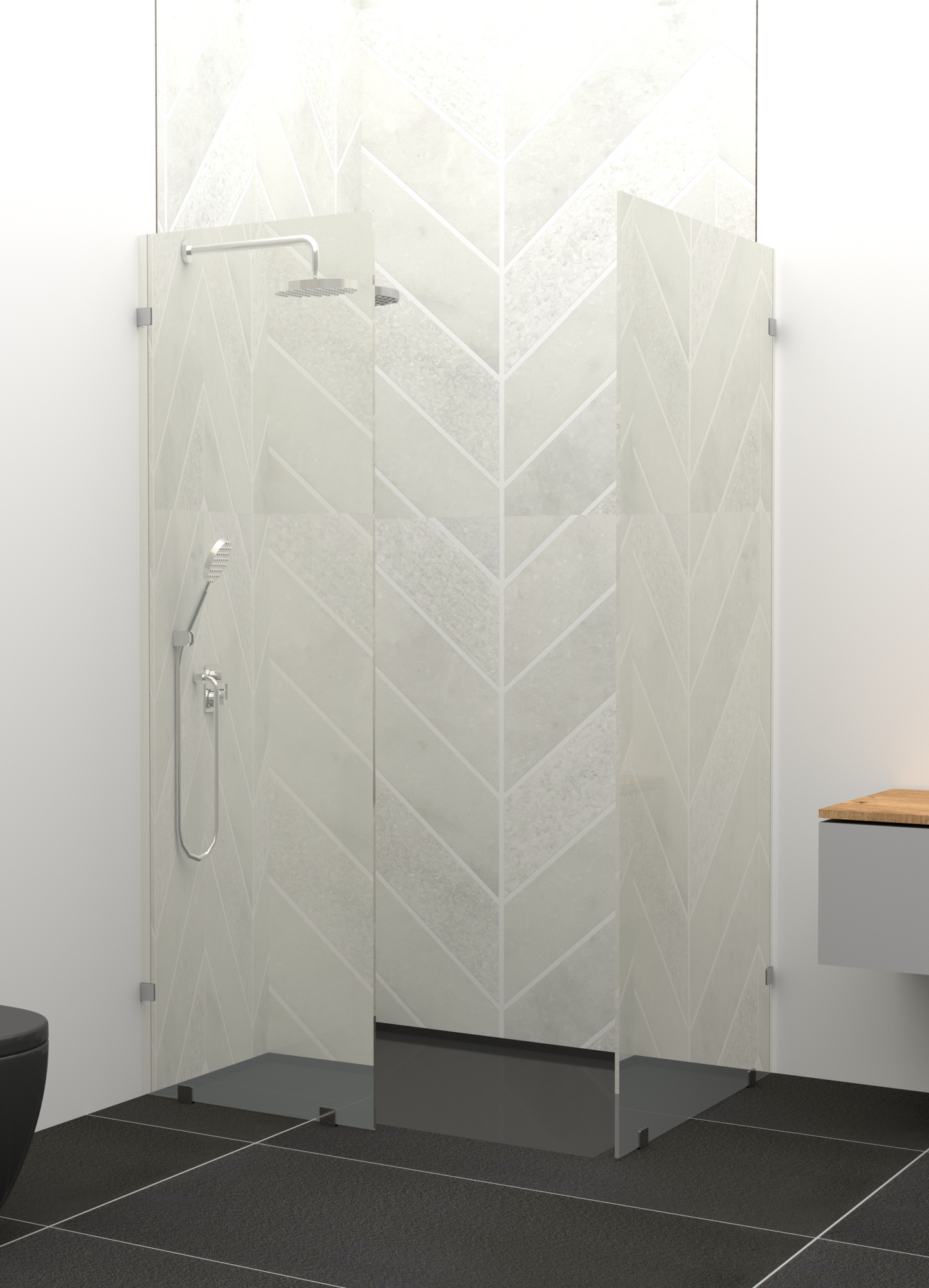 Aura Double Edge Shower Screen